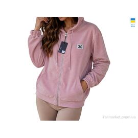 Кофта жіноча Весна/осінь 80 пудра (4 шт. р.сітка3XL-6XL) "Sport style" недорого оптом від прямого постачальника