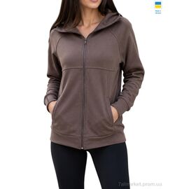 Фотография Кофта женская Весна/осень 111 шоколад (4 шт. р.сетка S-XL) "Sport style" недорого оптом от прямого поставщика