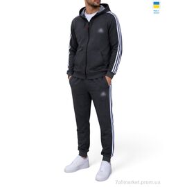 Спортивний костюм чоловічий Зима СК ads т.сірий (5 шт. р.сітка46-54) "Sport style" недорого оптом від прямого постачальника
