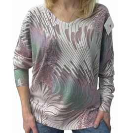 Фотография Свитер женский 25241 l.grey-lilac р.46-52 "PULSE" недорого оптом от прямого поставщика