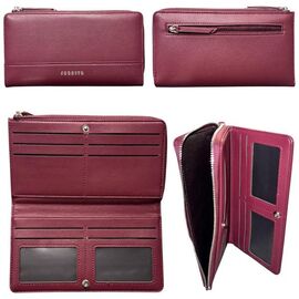 Фотография Кошелёк женский 07221A wine р.19-10-2 "Trendshop" недорого оптом от прямого поставщика