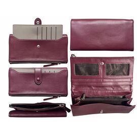 Фотография Кошелёк женский A525A wine р.19-10-4 "Trendshop" недорого оптом от прямого поставщика