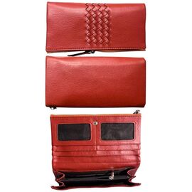 Фотография Кошелёк женский C081A red р.19-9.5-3 "Trendshop" недорого оптом от прямого поставщика