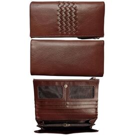 Фотография Кошелёк женский C081A wine р.19-9.5-3 "Trendshop" недорого оптом от прямого поставщика