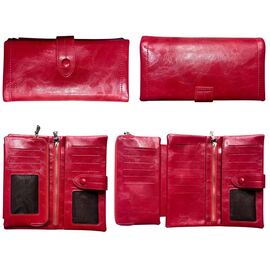 Фотография Кошелёк женский C8250-2 red р.18.5-9.5-2.5 "Trendshop" недорого оптом от прямого поставщика