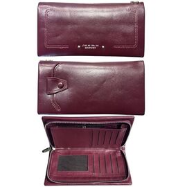 Фотография Кошелёк женский PTY202 wine р.20-11-3.5 "Trendshop" недорого оптом от прямого поставщика