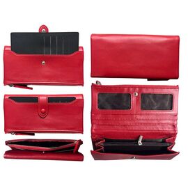 Фотография Кошелёк женский Y525A red р.19-10-4 "Trendshop" недорого оптом от прямого поставщика