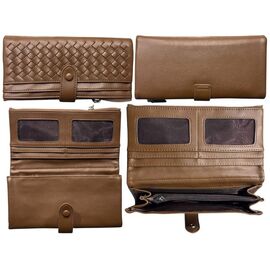 Фотография Кошелёк женский Y7170 brown р.19-10-3 "Trendshop" недорого оптом от прямого поставщика