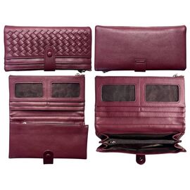 Фотография Кошелёк женский Y7170 wine р.19-10-3 "Trendshop" недорого оптом от прямого поставщика