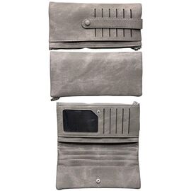Фотография Кошелёк женский Y7771A grey р.18.5-9.5-3 "Trendshop" недорого оптом от прямого поставщика