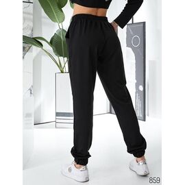 Фотография Штаны спортивные женские 1023 black р.S-XL "VICTORY" недорого оптом от прямого поставщика