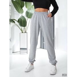 Фотография Штаны спортивные женские 1023 l.grey р.S-XL "VICTORY" недорого оптом от прямого поставщика