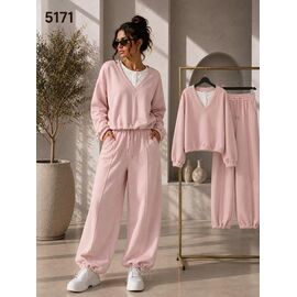 Фотография Костюм спортивный женский тёплый 5171 pink р.M-XL "Major" недорого оптом от прямого поставщика