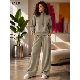 Фотография Костюм спортивный женский тёплый 5189 olive р.S-L "Major" недорого оптом от прямого поставщика