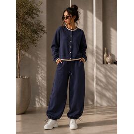 Фотография Костюм спортивный женский тёплый 5180 navy р.M-XL "Major" недорого оптом от прямого поставщика