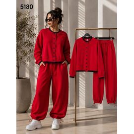 Фотография Костюм спортивный женский тёплый 5180 red р.M-XL "Major" недорого оптом от прямого поставщика