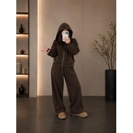 Фотография Костюм спортивный женский тёплый 8650 brown р.M-XL "Major" недорого оптом от прямого поставщика