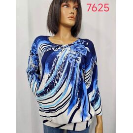 Светр жіночий 7625 blue р.3XL-4XL "LIDA" недорого оптом від прямого постачальника