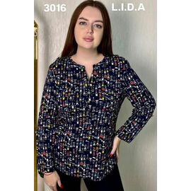 Кофта жіноча 3016 black р.52-62 "LIDA" недорого оптом від прямого постачальника