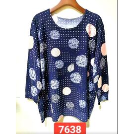 Фотография Свитер женский 7638 navy р.XL-4XL "LIDA" недорого оптом от прямого поставщика