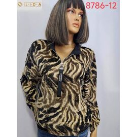 Светр жіночий 8786-12 khaki р.52-62 "LIDA" недорого оптом від прямого постачальника