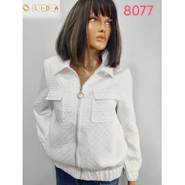 Фотография Кофта женская 8077 white р.52-62 "LIDA" недорого оптом от прямого поставщика