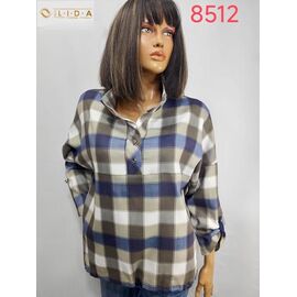 Светр жіночий 8512 blue-khaki р.52-62 "LIDA" недорого оптом від прямого постачальника