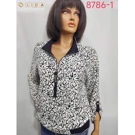Светр жіночий 8786-1 white р.52-62 "LIDA" недорого оптом від прямого постачальника
