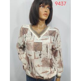 Фотография Рубашка женская 9437 beige р.52-62 "LIDA" недорого оптом от прямого поставщика