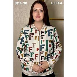 Кофта жіноча 8114-30 beige р.52-62 "LIDA" недорого оптом від прямого постачальника