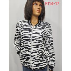Кофта жіноча 5114-17 white-black р.52-62 "LIDA" недорого оптом від прямого постачальника