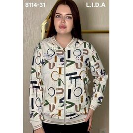 Кофта жіноча 8114-31 milk р.52-62 "LIDA" недорого оптом від прямого постачальника