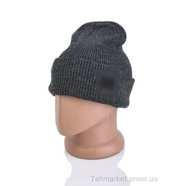Фотография Шапка мужская Зима 9-24 grey (5 шт. р.сетка One size) "TUZZI" недорого оптом от прямого поставщика