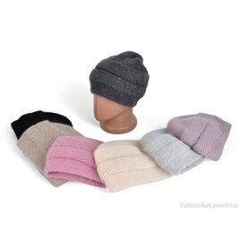 Фотография Женская шапка Зима J01 mix (3 шт. р.сетка One size) "TUZZI" недорого оптом от прямого поставщика