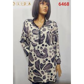 Светр жіночий 6468 beige-grey р.52-62 "LIDA" недорого оптом від прямого постачальника