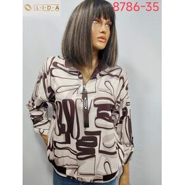 Светр жіночий 8786-35 beige-brown р.52-62 "LIDA" недорого оптом від прямого постачальника