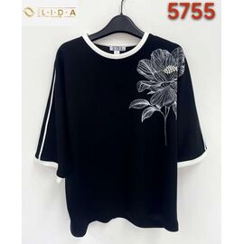 Светр жіночий 5755 black р.52-62 "LIDA" недорого оптом від прямого постачальника