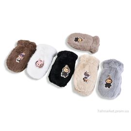 Фотография Варежки детские Зима L6-06 mix (12 шт. р.сетка One size) "TUZZI" недорого оптом от прямого поставщика