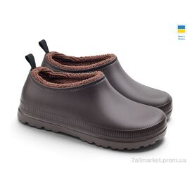 Фотография Галоши мужские зима В-119DBr т.коричневий (6 пар р.42-45) "Rai shoes" недорого оптом от прямого поставщика