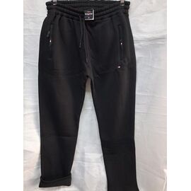 Фотография Штаны спортивные мужские утеплённые 2090 black р.3XL-6XL "RING" недорого оптом от прямого поставщика