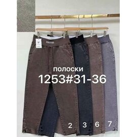 Фотография Джинсы женские 1253-2 brown р.31-36 "Yafeier" недорого оптом от прямого поставщика