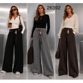 Фотография Штаны женские утеплённые 26392 grey р.M-XL "Yafeier" недорого оптом от прямого поставщика