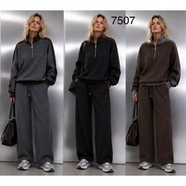 Фотография Костюм спортивный женский 7507 grey р.M-XL "Yafeier" недорого оптом от прямого поставщика