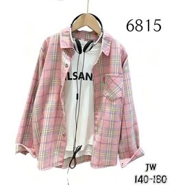 Фотография Рубашка детская на девочку 6815 pink р.8-12 "Flong" недорого оптом от прямого поставщика