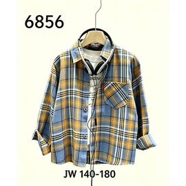 Фотография Рубашка детская на мальчика 6856 yellow-blue р.8-12 "Flong" недорого оптом от прямого поставщика