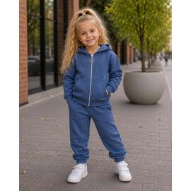 Костюм дитячий спортивний теплий на дівчинку 167 blue р.98-116 "Marimaks" недорого оптом від прямого постачальника