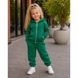 Костюм дитячий спортивний теплий на дівчинку 167 d.green р.98-116 "Marimaks" недорого оптом від прямого постачальника