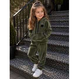 Костюм дитячий спортивний теплий на дівчинку 807 khaki р.98-116 "Marimaks" недорого оптом від прямого постачальника