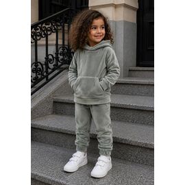 Костюм дитячий спортивний теплий на дівчинку 132 olive р.98-116 "Marimaks" недорого оптом від прямого постачальника