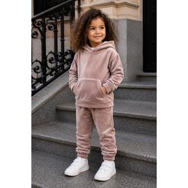 Костюм дитячий спортивний теплий на дівчинку 132 beige р.98-116 "Marimaks" недорого оптом від прямого постачальника